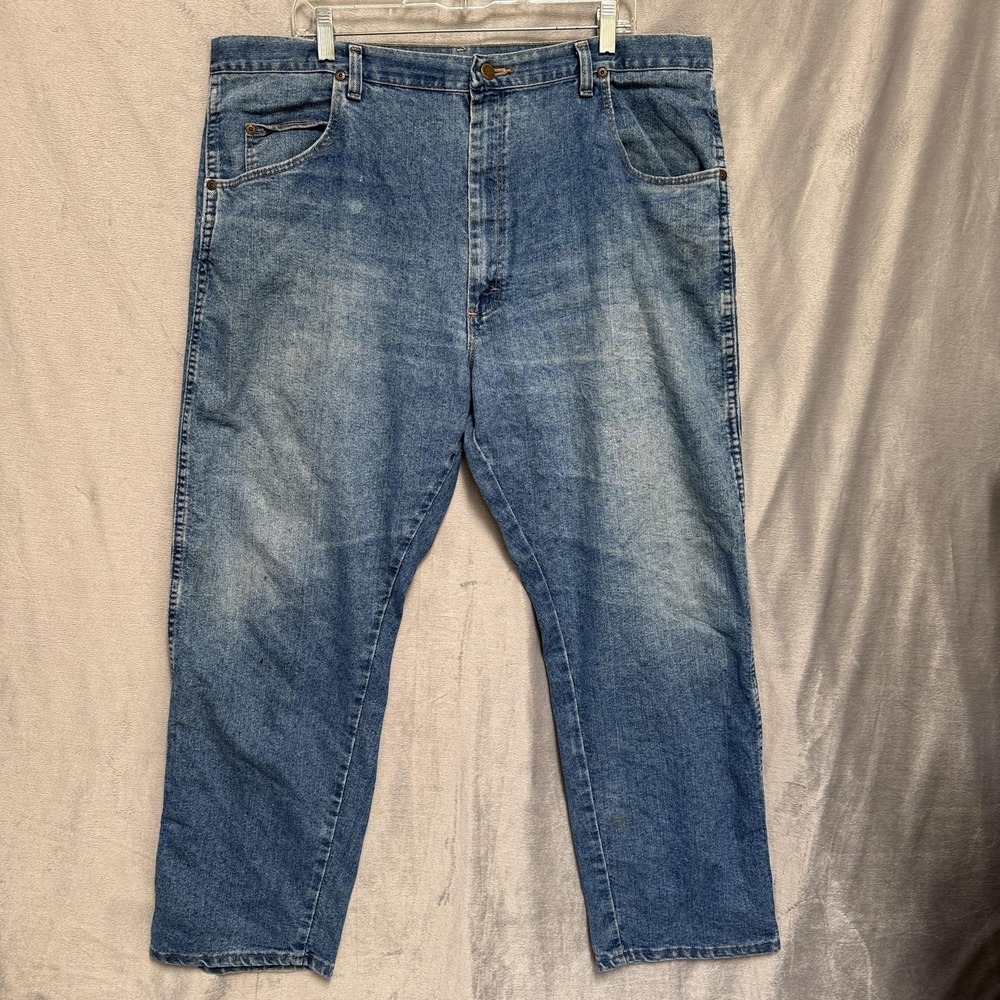 Wrangler‎ Jeans Mens 42x30 Blue Denim Classic Straight Leg 35005SW Jeans